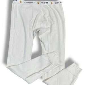 Carhartt Mens Large Heavyweight Cotton Thermal Bottom Long John Pants Cream USA